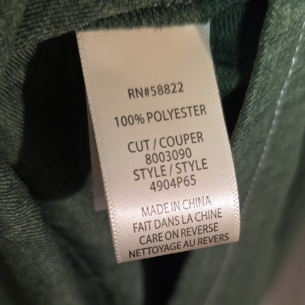 Max Studio Hunter Green Tunic Top With Ruched Sleeve Women Size S NWT - Picture 8 of 9